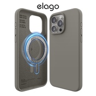 elago Magnetic Silicone Case Compatible with iPhone 15 Pro, iPhone 15 Pro Max - Built-in Magnets, Pr