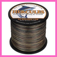 HERCULES PE Line Fishing Line 4-Strand Braid 15 Colors Fishing Line Long Distance Casting PE X4 Line