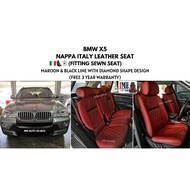 [JME CUSHION] BMW X5 FITTING SEWN LEATHER SEAT *JAHIT MATI SEAT*