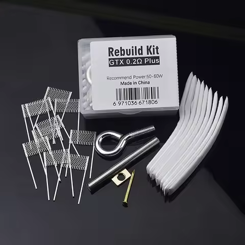 DIY Rebuild Kit GTX 0.2ohm Plus Mesh Coil Resistance Wire Replacement Accessories Tools