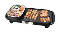 SMARTHOME BBQ &amp; HOTPOT 2in1  สมาร์ทโฮม หม้อสุกี้ บาร์บีคิว เตาเคลือบ เตาปิ้งย่างอเนกประสงค์พร้อมหม้อสุกี้ Modei: SM-EG1503