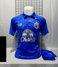 เสื้อทีมชาติไทย 2023/24 ชุดฟุตบอลไทย เสื้อทีมชาติไทยใหม่ล่าสุด คอปก เสื้อพร้อมกางเกง