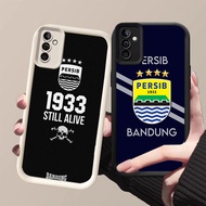 DJ-38 PERSIB Silicone Casing black and white for OPPO Realme C73 14T 2025 14 A5 C71 A5X 14X 5G 4G