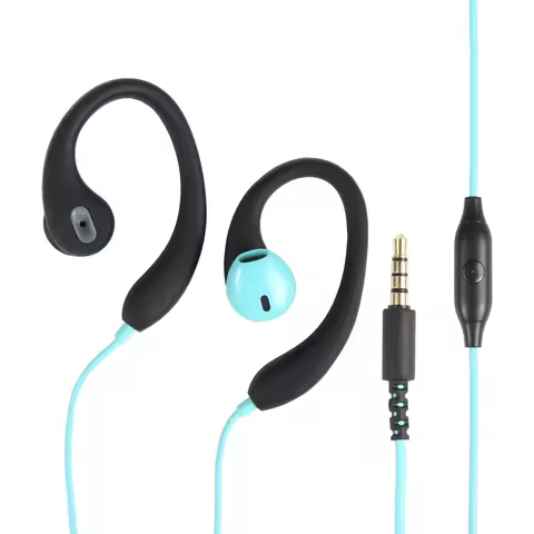 Mucro R12 Wired Stereo Over-Ear Sports Earphone cellphone Earphone Length 1.2 m Mobile Phone wired e