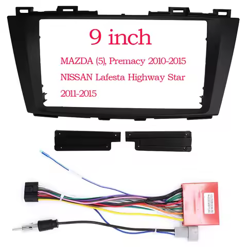 Car Radio Fascia For MAZDA 5 Premacy NISSAN Lafesta Auto Stereo Multimedia Player Dashboard Panel Fr