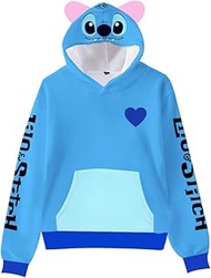 Cute Cat Ear Hoodie 3D Printed Anime Cosplay Hoodies Pullover Hooded Sweatshirt With Pocket For Boys Girls Kids