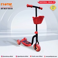 Skuter Scooter Anak EXOTIC ST 8128 Otoped Musik Lampu Rem // HB 011 // HB012 // HB-013 Mainan Anak S