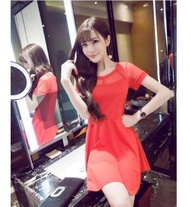 [Pre-Order] JYS Fashion : Red Midi Dress Collection 36  4609-Red  (ETA: 2023-05-31)