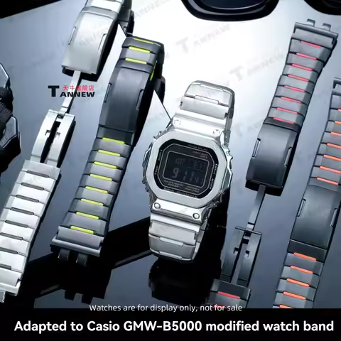 For Casio G-Shock GMW-B5000 Square Series Stainless Steel Metal Watch Band Replacement Waterproof Sp
