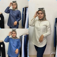 BAJU MUSLIMAH HALF BUTTON READY STOCK SIZE S-5XL FASHIONABLE BAJU WANITA [READY STOCK]