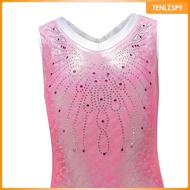 [tenlzsp9] Girl Gymnastics Leotard Sportswear Sleeveless Athletic Dance Clothes Girls Ballet Costume Athletic Leotard Dress Bodysuit