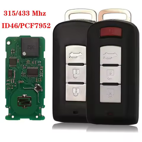jingyuqin New 3/4 Button Car Remote Smart Key For MITSUBISHI ASX Outlander Sport Pajero Shogun Monte