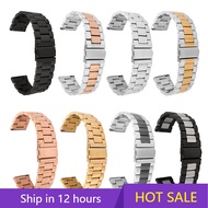 ✣℗ Solid Stainless Steel Strap 18mm 20mm 22mm 24 Three Pointer Folding Buckle Quick Release Men Replacement Bracelet Watch Band