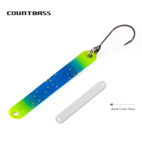 COUNTBASS Casting Spoon with Barbless Single Hook Salmon Trout Pike Bass Metal Brass Fishing Lures 1
