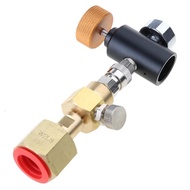 ถัง CO2อลูมิเนียมภายนอกอุปกรณ์เสริมของผู้ผลิตถังฟองน้ำขัดถู CO2อะแดปเตอร์ท่อสำหรับเครื่องทำน้ำโซดาใน