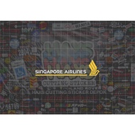 Cutting Sticker Singapore Airlines Size 10cm For Car Motorcycle
