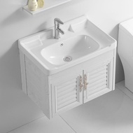 Wall-Mounted Wash Basin Bathroom Bathroom Cabinet Combination Washstand Washbasin Wash Basin Alumimum Cabinet Wash Basin