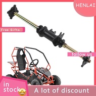 henlai 810mm Go Kart Rear Live Axle  25mm Steel Alloy Drive Shaft with Frame Fixing Bracket Sprocket