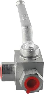 Hydraulic Ball Valve, 3 Way High Pressure Ball Valve, Lever Handle, 1/4" to 3/4" for BSP 500 Bar (72