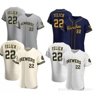 Baseball Jersey Embroidered Brewers Brewers #22 Christian Yelich jersey