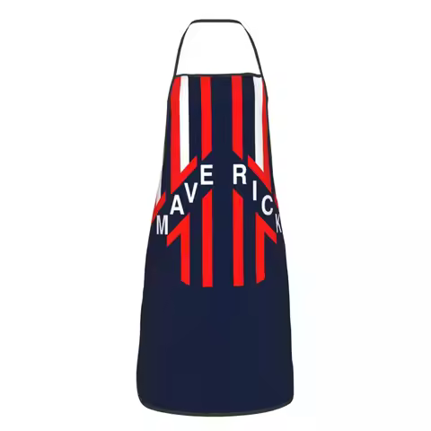 Top Gun Maverick Aprons for Men Women Topgun Adult Unisex Kitchen Chef Bib Tablier Cuisine Cooking B