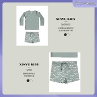 Rash Guard Boy Set Nautical kids Swimsuit Long Sleeve Top and Swim Trunks UPF50+