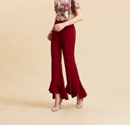 กางเกงขายาว กางเ﻿กงผู้หญิง Lofficiel ลอฟฟิเซียล กางเกงขายาวทรง Multi disco pants (FYT6DE)