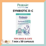 (EXP: 11/2027) Synbiotic D-C Probiotics & Prebiotics Daily Capsule for dogs & cats - 50 capsules