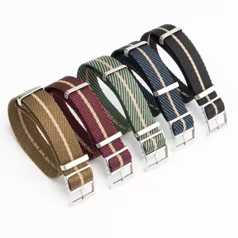 Tudor Black Bay Replacement Strap | 20/22MM NATO Nylon Jacquard Woven Strap for "Little Red Flower