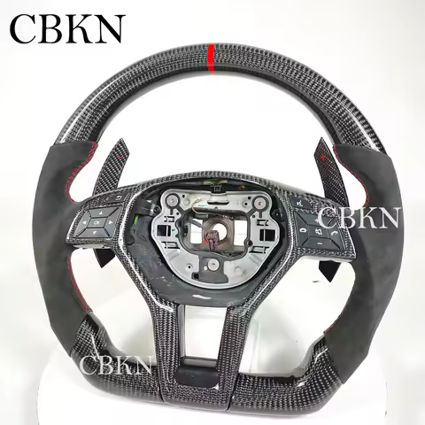 3K Carbon Steering Wheel for AMG W205 W204 G55 G500 W212 W463 C63 S63 CLS63 E63 2010-2018 Direct Fit