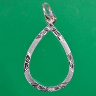 Ssnp 92.5% Pure Silver Frame Teardrop Shape Various Sizes If You Are Interested In Any Size Can Find