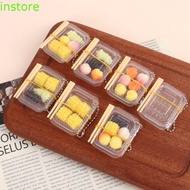 INSTORE Simulation Fast Food Box Keychain, Simulation Mini Mini Fast Food Box Keychain, Trinket Fast