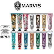 Marvis Toothpaste 85ml/75ml Fluoride Brightening Freshens Breath（original form Italy）