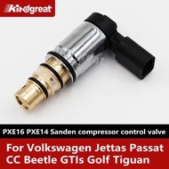 For volkswagen jettas sanden ac compressor PXE16 PXE14 car a/c compressor ac compressor control valv