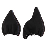 (QCMY) Car Gear Shift Collars Manual Handbrake Gaiter Boot Cover for - 3 Series E36 E46 E30 E34 M3 Z