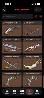 Valorant Acc plat 8刀 靚skin