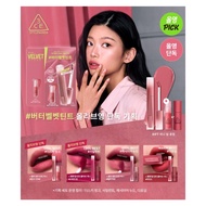 Set of 1 3CE Velvet Lip Tint Plush lipstick, get 1 3CE mini lipstick