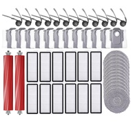 For Roborock QR 798 floor cleaning robot accessories: main roller, edge brush, HEPA filter, mop, dus