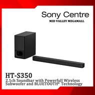 SONY 2.1ch Soundbar with powerful wireless subwoofer and BLUETOOTH® technology (HT-S350 HTS350 S350)