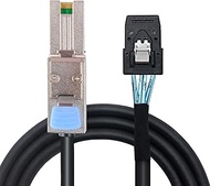 Heretom External Mini SAS 28AWG Male 26Pin SFF-8088 to Internal Mini SAS Male 36Pin SFF-8087 Data Ca