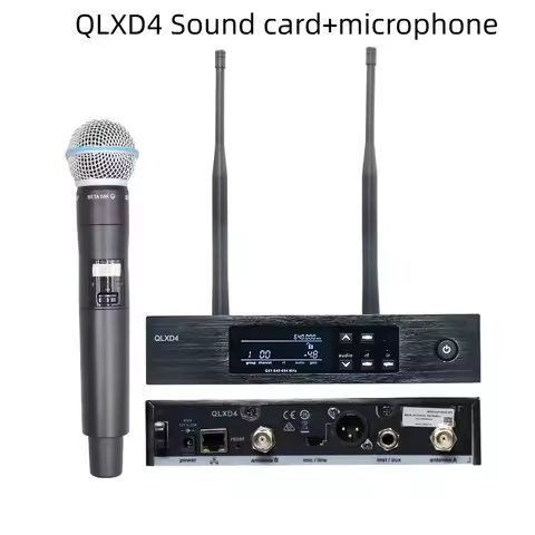 QLXD4 BETA58A Wireless Microphone Stage Audio Card Professional Performance Microphone Home KTV Reco