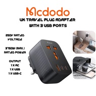 MCDODO CP-081 2-in-1 38W UK Travel Plug Adapter / 20W + 18W Super Fast Charging Adapter Charger