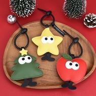 luggage tag Christmas Tree Apple Creative Luggage Tag Cute Cartoon Boarding Pass Anti-Lost Tag Consp