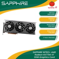 SAPPHIRE NITRO+ AMD Radeon RX7700 XT 12GB Graphics Card