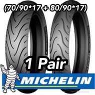 TYRE MICHELIN PILOT STREET (70/90 × 17 + 80/90 × 17) 1 PAIR TUBELESS TYRE