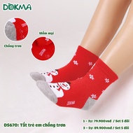 (0-5Y) Set of 5 Pairs of Warm Dokma Socks for Boys and Girls DS765 DS669 DS670