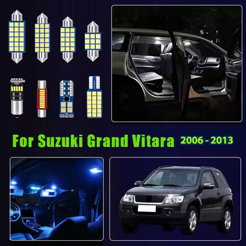 For Suzuki Grand Vitara Grand Nomade Escudo 2006 2007 2008 2009 2010 2012 2013 12pcs Car LED Kit Int