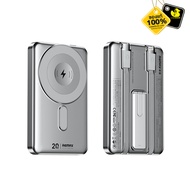 Remax Magnetic Power Bank 10000mAh RPP-678 Wireless  แบตสำรอง - Silver
