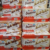 Coklat Kinder Bueno 50gm 100gm Milk Hazelnut Kinder Bueno 117gm 129gm 344gm 312gm