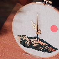 火炎山之美-刺繡時鐘材料包